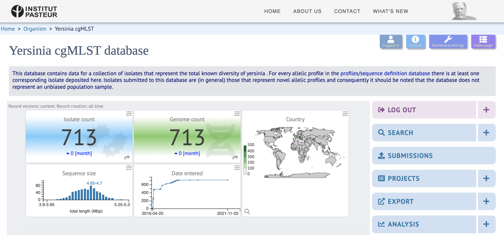 Isolate homepage